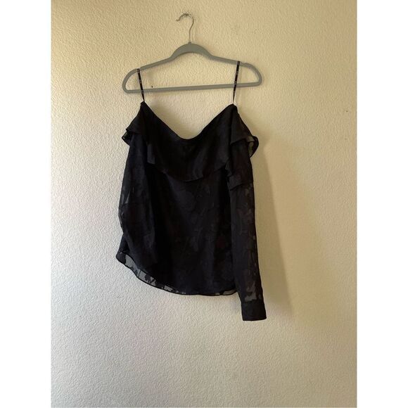 Bardot chiffon off the shoulder blouse size 4 - Picture 3 of 8